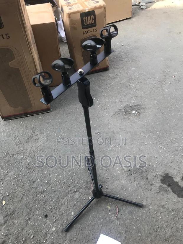 JAC T Bar – Four Mic Holder – Holds Four Microphones · Photo 2