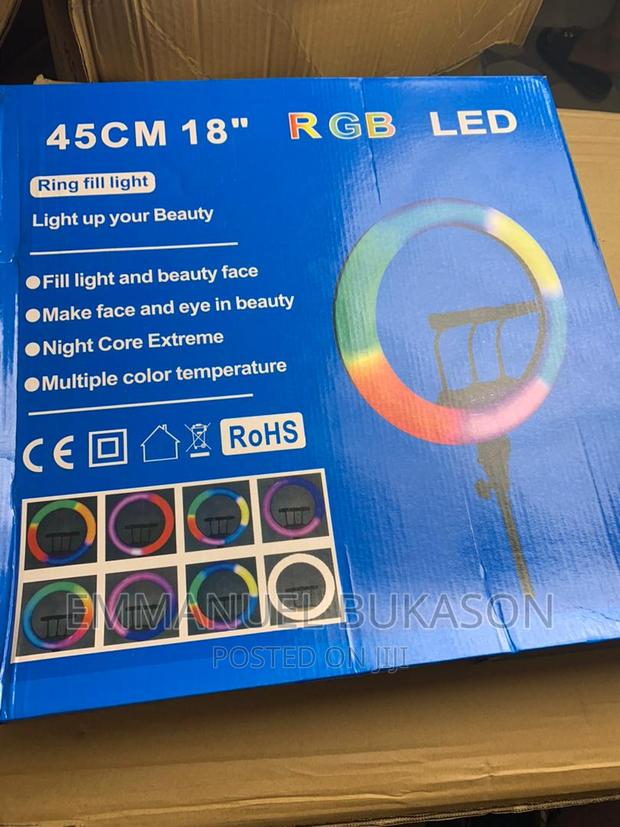 18inch RGB Ringlight With Bag and Stand · Photo 1