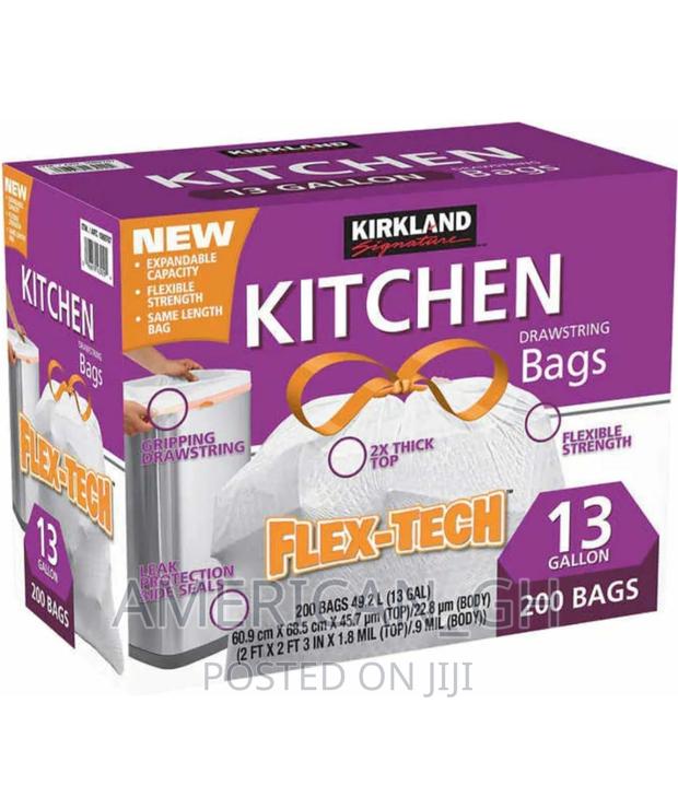 Kirkland Signature Flex-Tech 13-Gallon Kitchen Trash Bags · Photo 2