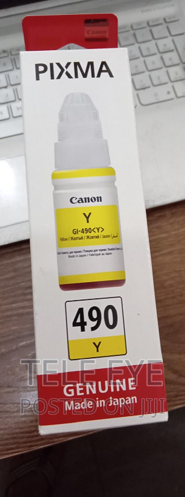 Genuine Canon Pixma-490 Yellow Ink · Photo 1
