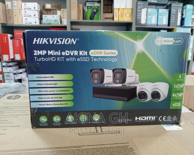 Hikvision Complete 4ch Color CCTV Camera Kit · Photo 1