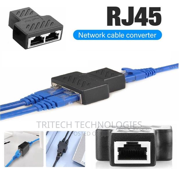 RJ45 Ethernet Lan Network Splitter 1 TO 2 DOUBLE Adapter · Photo 2