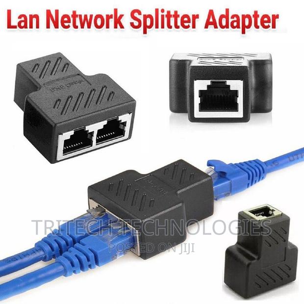 RJ45 Ethernet Lan Network Splitter 1 TO 2 DOUBLE Adapter · Photo 1