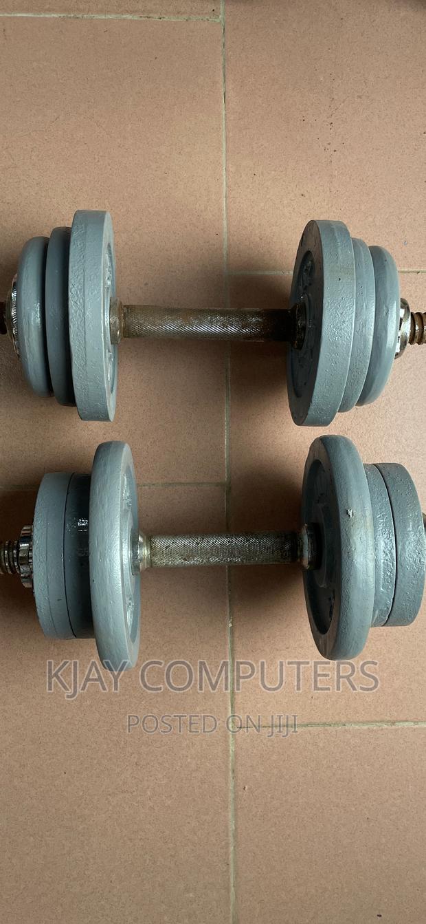 2pcs of 10 Kg Each Carbon Steel Dumbbells