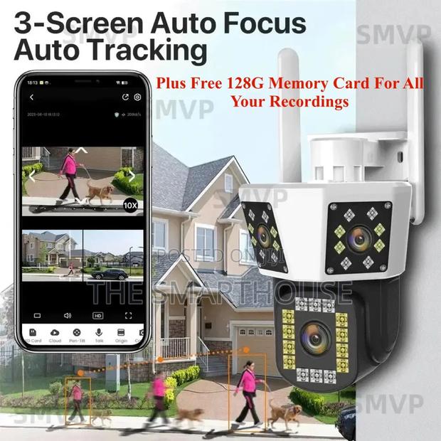 Smart Triple Lens CCTV Camera (Plus Free 128G Memory Card) · Photo 2