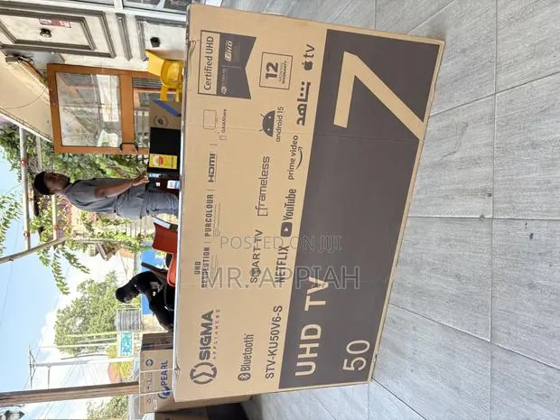 Fresh in Box Sigma 50 Inch Uhd Smart Android Digital Satellite Tv. · Photo 1