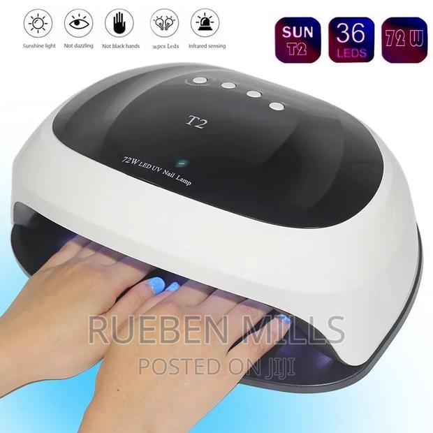 First Grade 72W Sun T2 Double Hands Nails Dryer 2 in 1 UVLED · Photo 1