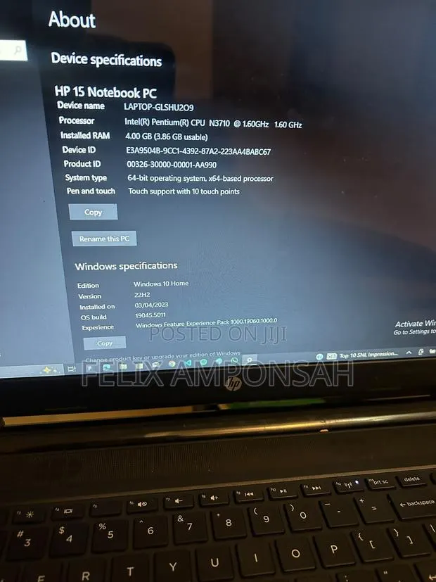 Laptop HP 15 4GB Intel Pentium HDD 500GB · Photo 1