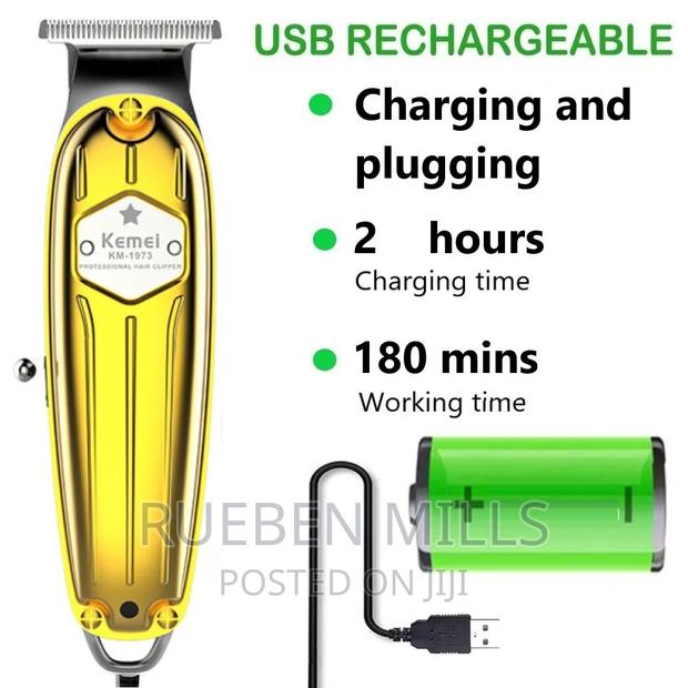 USB Rechargeable Kemei Sakora Skin Barbering Shaving Machine · Photo 2