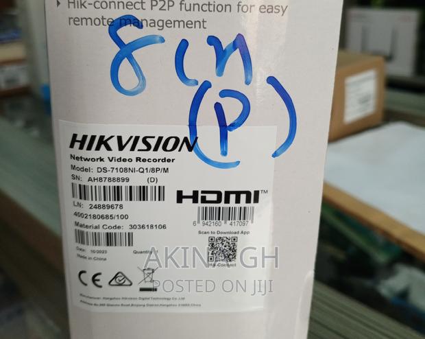 Hikvision 8ch Poe NVR Ds-7108ni-Q1/8p/M · Photo 2