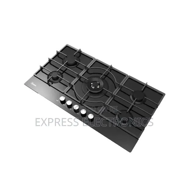 Limited Stock Built-in Gas Hob, 5 Burners, Black MG90GQ095AL1B Midea · Photo 1