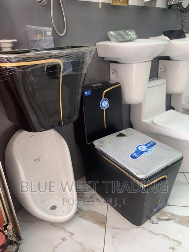 Black Master Bedroom Water Closet and Wall Hung Basin · Photo 1