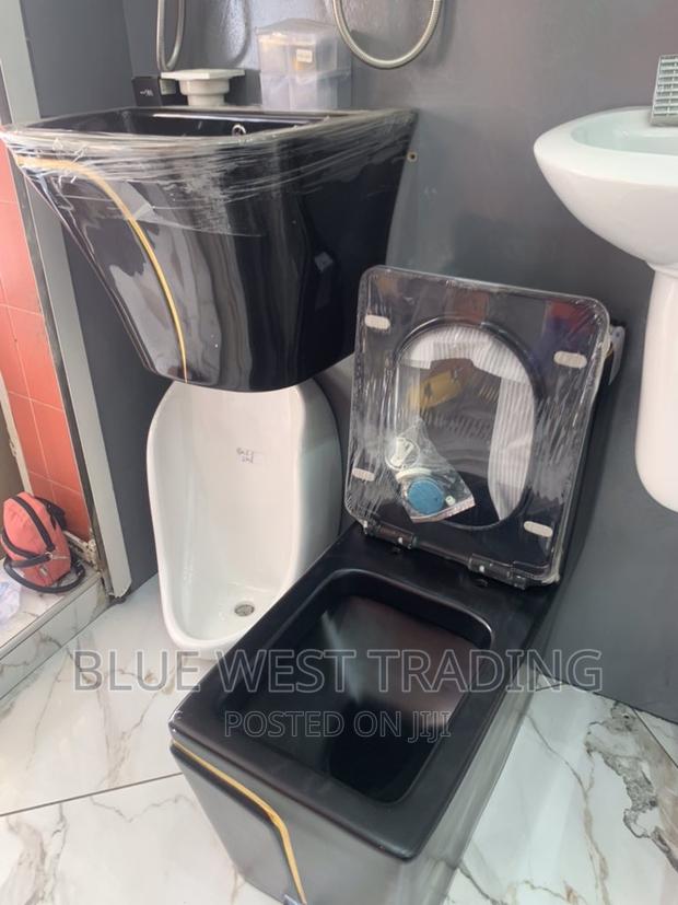 Black Master Bedroom Water Closet and Wall Hung Basin · Photo 3