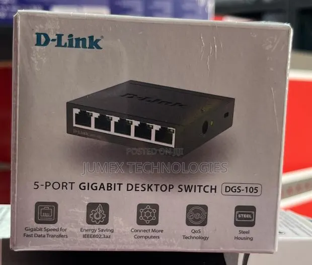 D-Link 5-Port Gigabit Desktop Switch DGS-105 · Photo 1