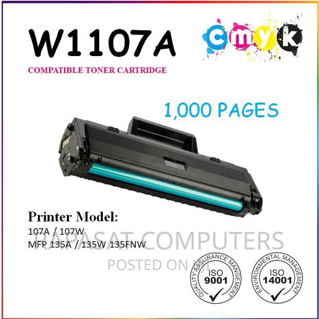 Cmyk 107A (W1107A) HP Compatible Toner Cartridge · Photo 1