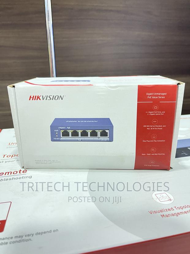 Hikvision 4port Gigabit Unmanaged Poe Switch Ds-3e0505p-E/M · Photo 3