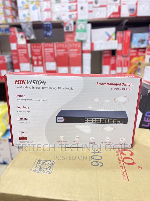 Hikvision 24port Gigabit Smart Poe Switch Ds-3e1526p-Ei/M · Photo 1
