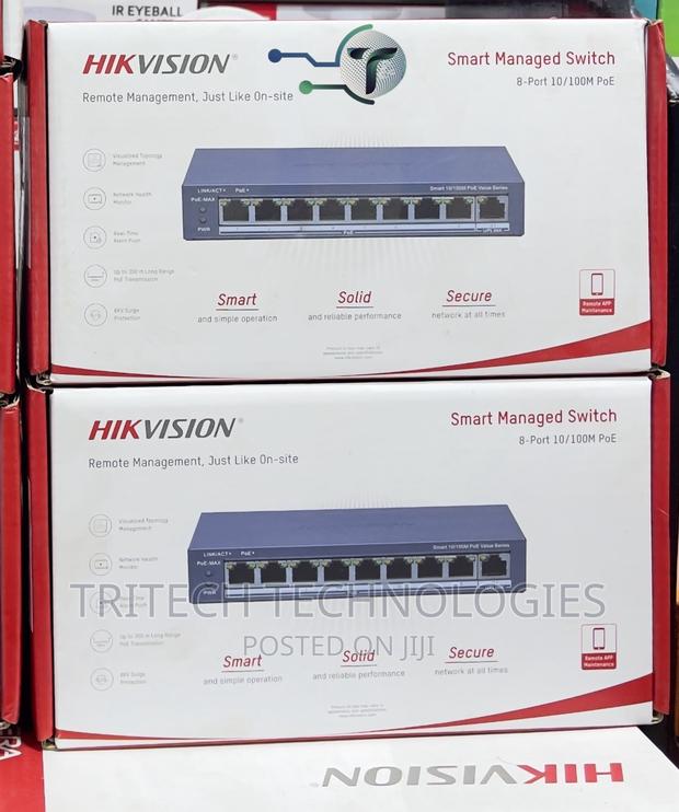 Hikvision 8 Port Fast Ethernet Unmanaged Poe Switch · Photo 1