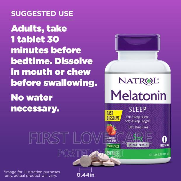 Natrol Melatonin Sleep 10mg Quick Dissolves in in Mouth 100 Tablet · Photo 3