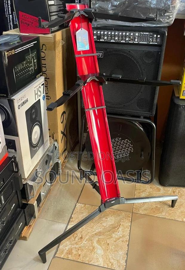 Stay Tower 1300/02 Two Tier Keyboard Stand – 124 Red · Photo 1