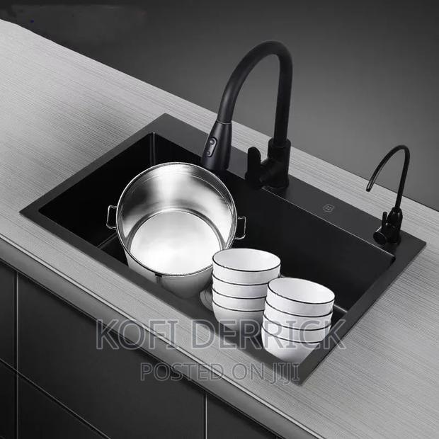 Single Bowl Kitchen Sink Black(60x45cm) · Photo 7