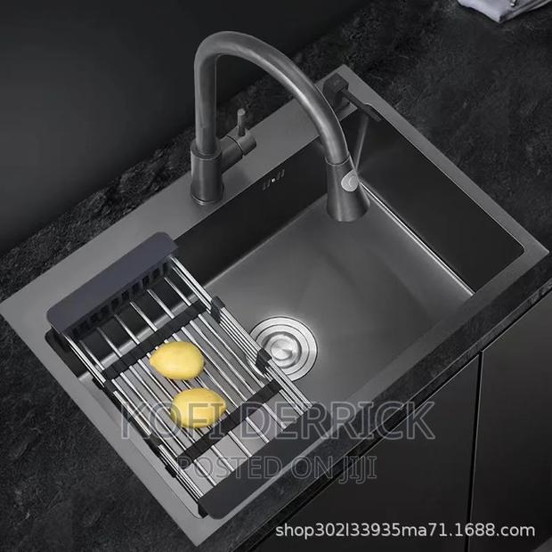 Single Bowl Kitchen Sink Black(60x45cm) · Photo 8