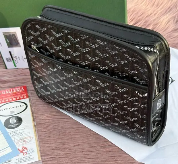 Goyard Canvas Multipurpose Hand Bag or Pouch - Black · Photo 1