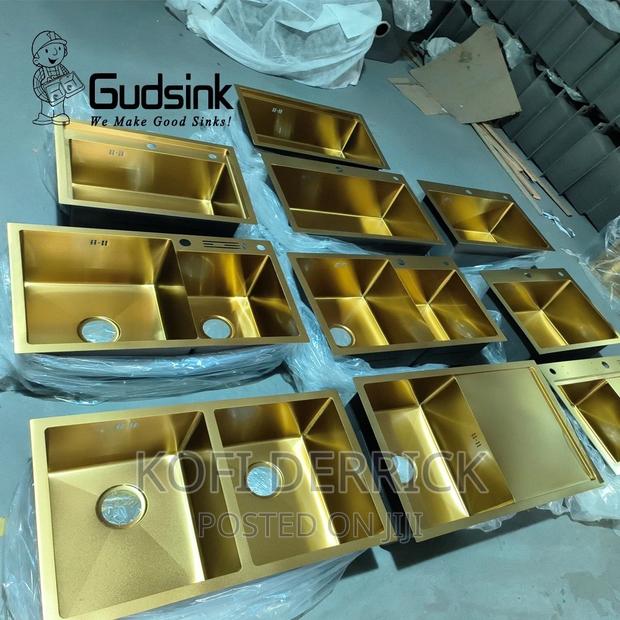 Double Kitchen Sink. Gold(78x43cm) · Photo 4