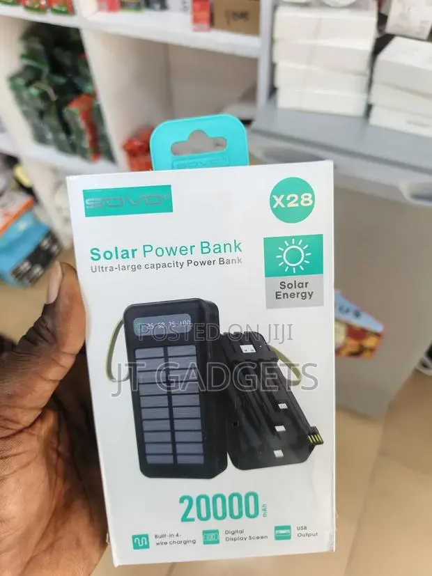 Sovo X28 Solar Power Bank — 20,000mah · Photo 1