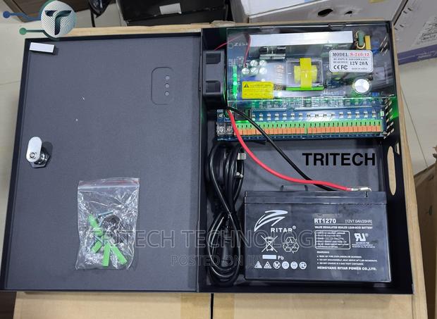 Power Supply CCTV With Backup Battery 20amps and Powercable · Photo 1