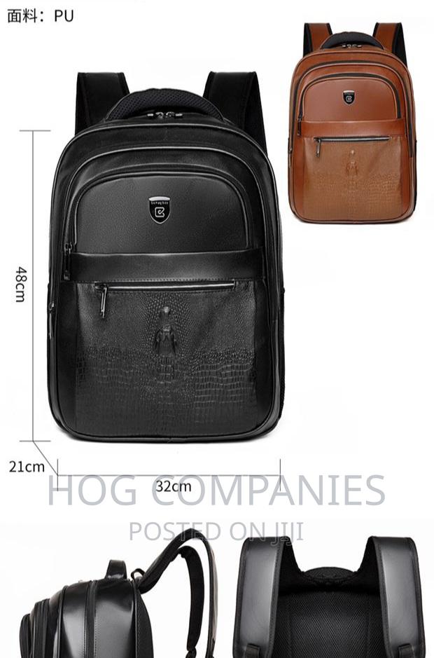 Classic Leather Backpack School Laptop Bag · Photo 2