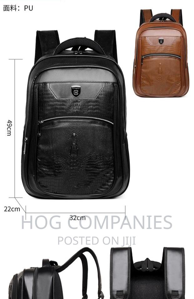 Classic Leather Backpack School Laptop Bag · Photo 1