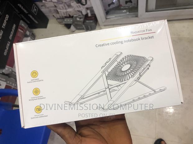 Foldable Aluminum Laptop Stand With Cooling Fan · Photo 3