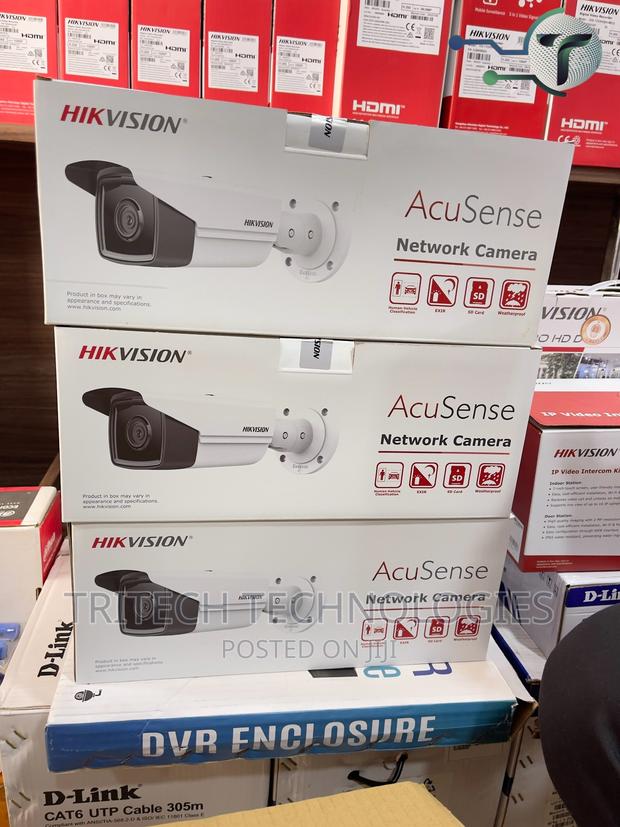 Hikvision 6 Mp Acusense Bullet Ip Camera Ds-2cd2t63g2-21/41 · Photo 1
