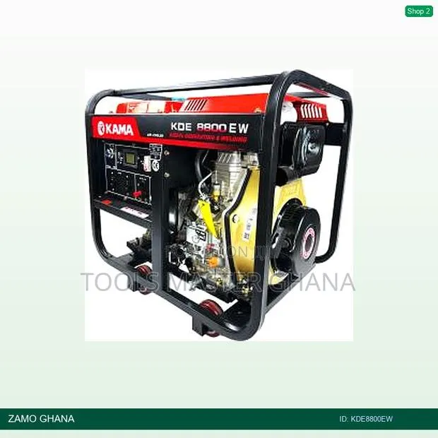 8800 Diesel Welding Generator 5.6kw 200a 1phase - Kde8800ew · Photo 1