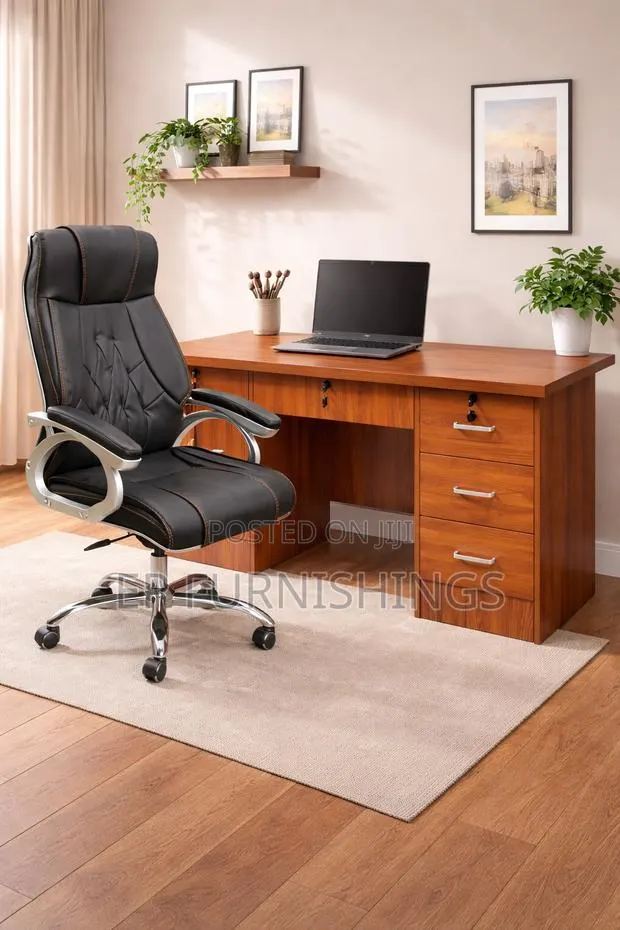 1.4m Executive Office Desk and Chair · Photo 1