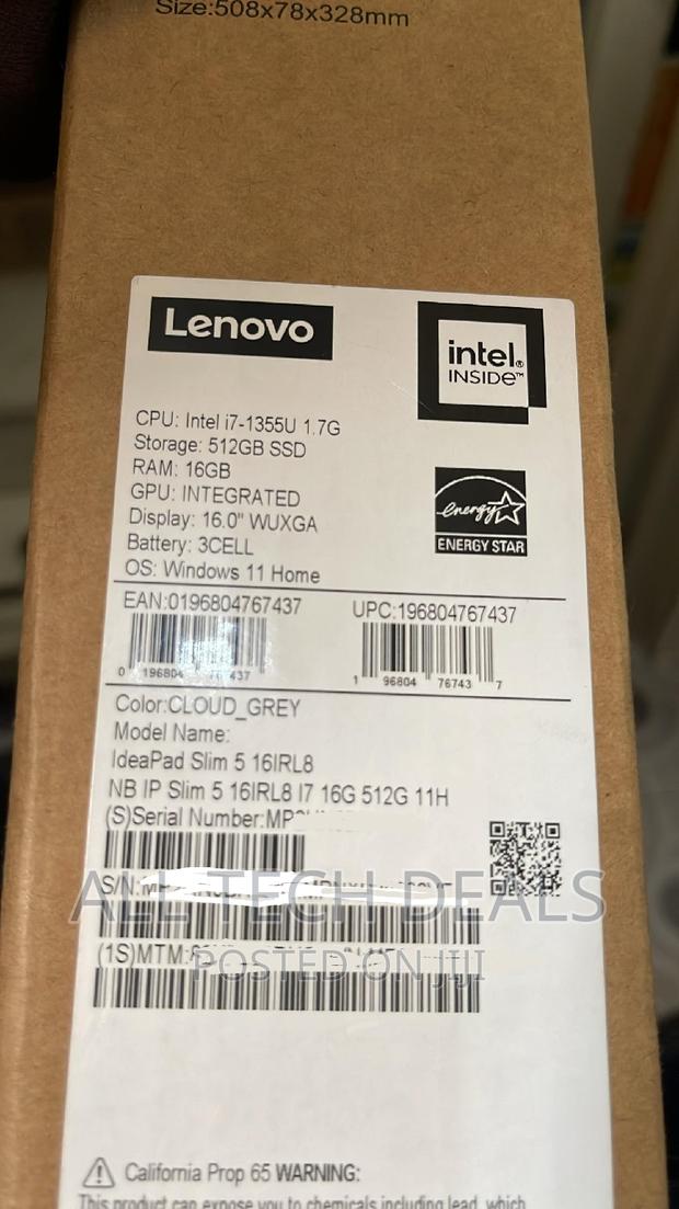 New Lenovo IdeaPad 5 Slim 13th Gen i7 16GB Intel Core i7 SSD 512GB · Photo 1