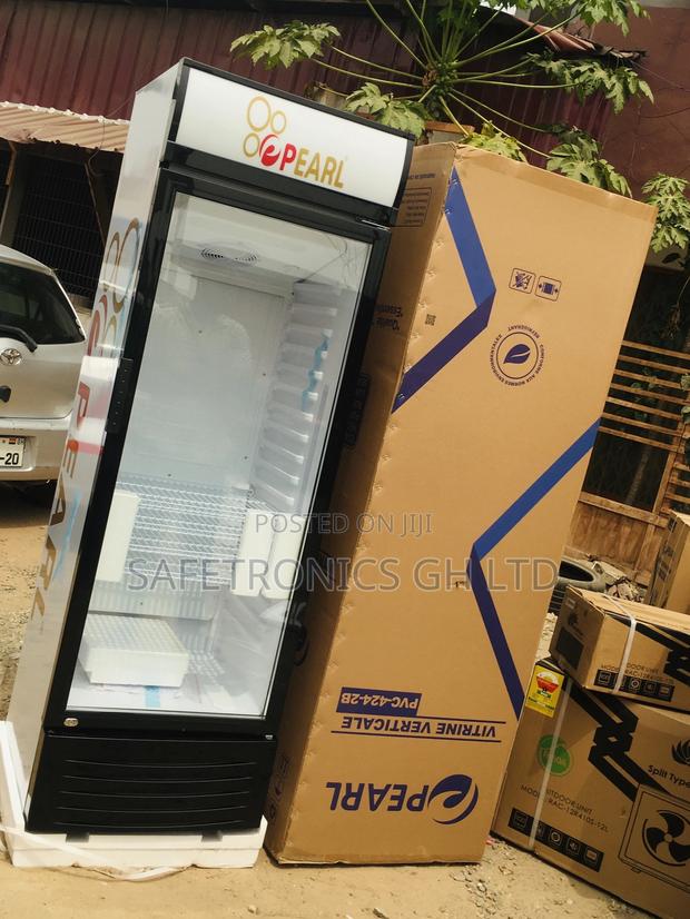 Pearl Essential Singledoor Glass Display PVC-424-2B Fridge · Photo 1