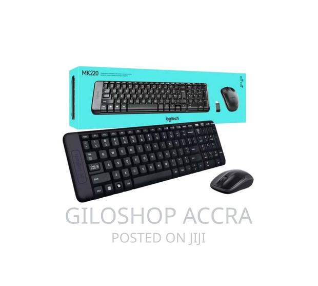 Logitech Mk220 Wireless Keyboard and Mouse Bundle · Photo 1