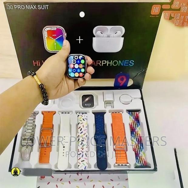 Airpods + Smartwatch (11 in 1) With 8 Straps · Photo 1