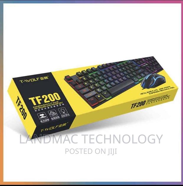 TF200 Wired USB Keyboard Mouse Luminous Keyboard and Mouse · Photo 3