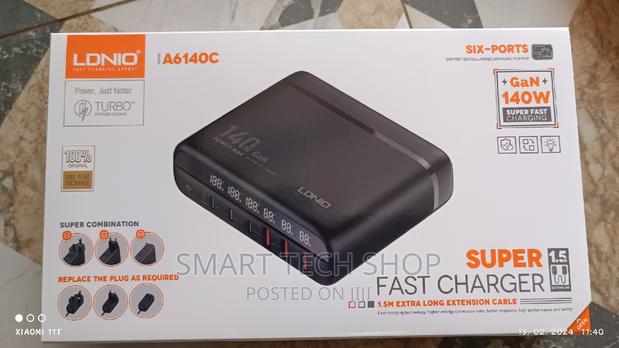 Ldnio140w 6 Port Pd Qc3.0 Gan Fast Charger for Laptop iPhone · Photo 4