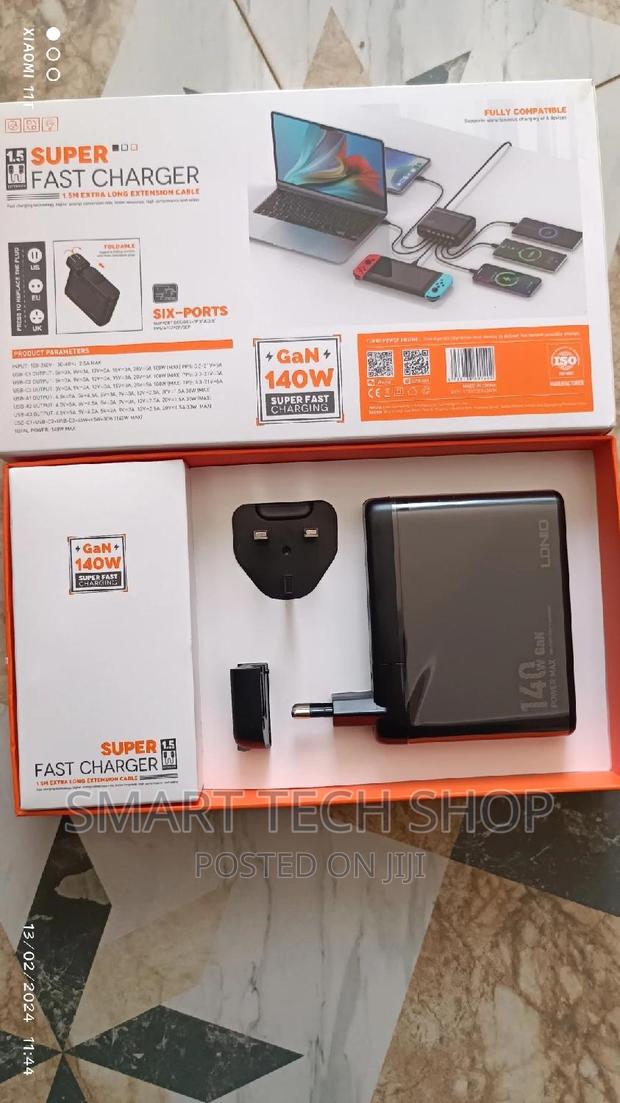 Ldnio140w 6 Port Pd Qc3.0 Gan Fast Charger for Laptop iPhone · Photo 2