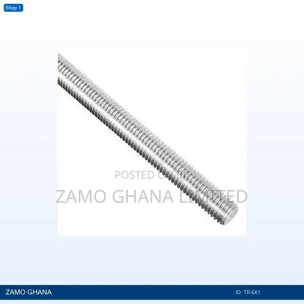 Threaded Rod 6mm X 1m (1 Meter) - Tr-6x1 · Photo 1