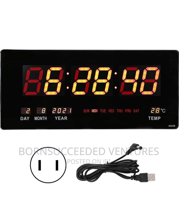 Digital LED Number Wall Clock, Electronic LED · Photo 1