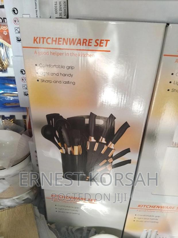 19pcs Stylish Silicone Ladles and Knives Set · Photo 1
