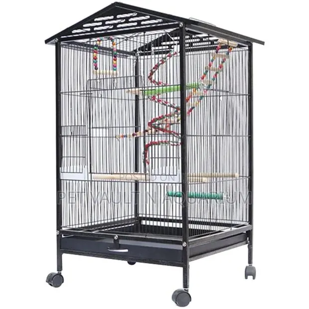 Large Metallic House Bird Cage · Photo 1