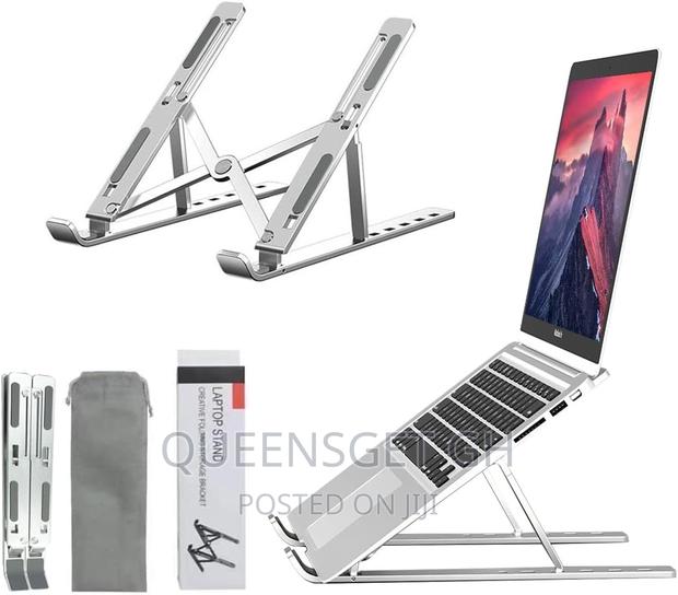 Metallic Adjustable Laptop Stand · Photo 1