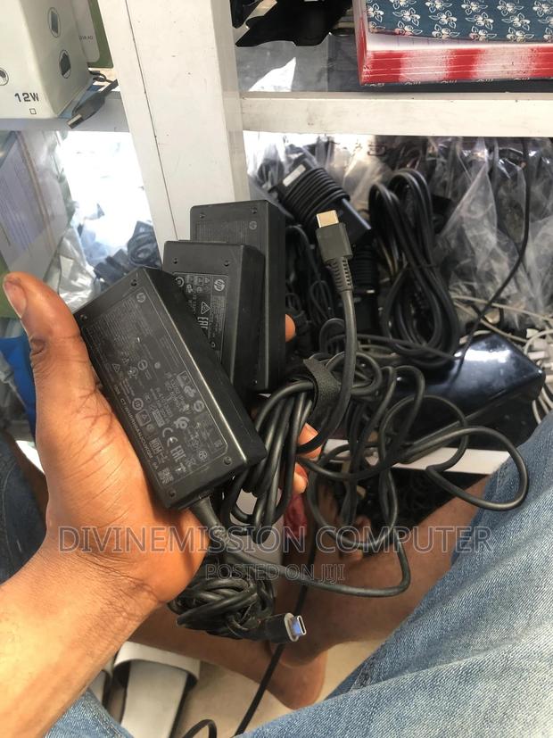 HP Original Home Used Type C Charger,5v to 20v. 45w · Photo 1