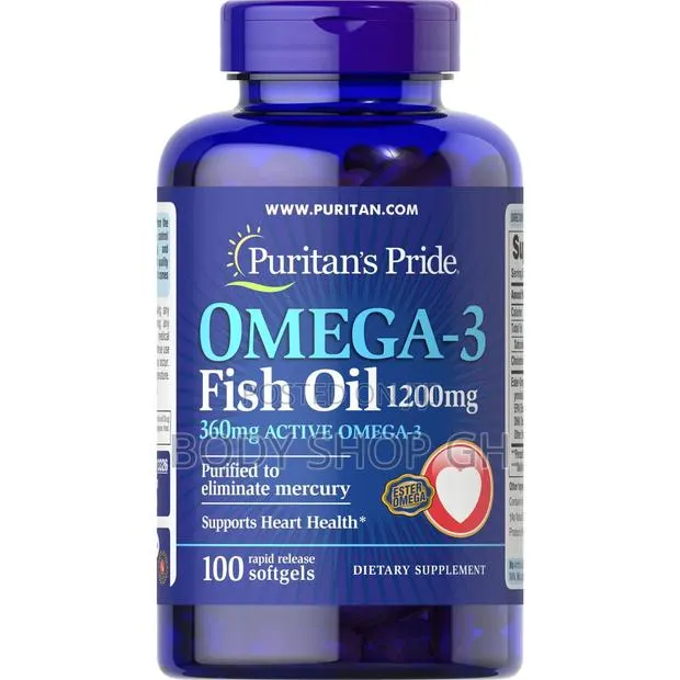 Puritans Pride OMEGA 3 Fish Oil - Supports Heart Health · Photo 1